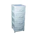 Комод Альтернатива 39x98x48 см 4 ящика пластик цвет бежевый 53033