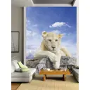 Фотообои флизелиновые Homepick Fotooboi200cm 200x270 см WhiteLeon/4086/