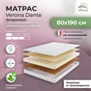 Матрас All'perrino Verona Dante Ver12/80/190Dn 80x190x12 см беспружинный 1-спальный
