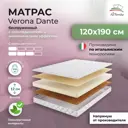 Матрас All'perrino Verona Dante Ver12/120/190Dn 120x190x12 см беспружинный 1.5-спальный
