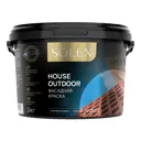 Краска фасадная Solex House outdoor матовая цвет белый база А 3 кг