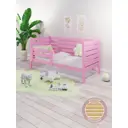 Кровать Solarius Детская реечное 80x101x210 см Сосна цвет розовый