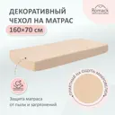 Чехол на матрас Romack Leonardo 70x160 см 100% полиэстер цвет латте