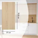 Фальшпанель для кухонного шкафа Дуб комано 37x76.8 см ЛДСП цвет бежевый