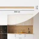 Карниз для кухонного шкафа Дуб комано 200x4 см ЛДСП цвет бежевый