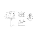 Смеситель для раковины BRAVAT Loop F1124182CP цвет хром