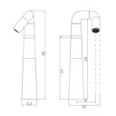 Смеситель для раковины Kevon KV16625 однорычажный цвет хром