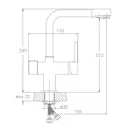 Смеситель для кухни Kevon KV86730-9 поворотный излив 25.3 см цвет бежевый