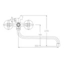 Смеситель для ванны KEVON KV60616 цвет хром