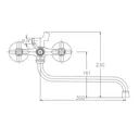 Смеситель для ванны KEVON KV67949 цвет хром