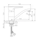 Смеситель для кухни Kevon KV25274-2 поворотный излив 8.2 см цвет хром