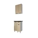 Кухонный гарнитур Bts Ева 100x214x60 см ЛДСП цвет бежевый