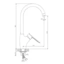 Смеситель для кухни Kevon KV50450 поворотный излив 27.8 см цвет хром