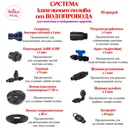 Система капельного полива от водопровода Лейка Сад 100 м шаг 20 см