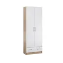 Шкаф распашной Клик мебель 80x215x38 см ЛДСП цвет дуб сонома