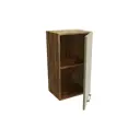 Навесной шкаф 40x71.60x31.80 см фасад капучино МДФ каркас дуб вотан ЛДСП Сурская Мебель