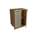 Напольный шкаф 60x81.60x47.80 см фасад капучино МДФ каркас дуб вотан ЛДСП Сурская Мебель