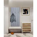 Настенная вешалка Полоса 3 крючка 60x140x5 см цвет серый