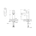 Смеситель для раковины Bravat Drop F14898C-RUS цвет хром