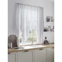 Тюль Helga Базовая коллекция HH534280 на шторной ленте 145x200 см цвет белый, серый