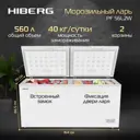 Морозильный ларь Hiberg PF 56L2 W 164x86.5x70 см цвет белый