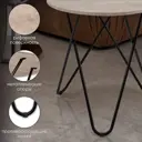Журнальный столик круглый Ami 50x50x54.5 см песочный