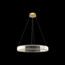 Светильник подвесной светодиодный Loft It Crystal ring 10135-600 gold 8.98 м² теплый белый (желтый) свет цвет золото