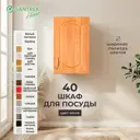 Навесной шкаф для посуды Santrek 40x60x30 см МДФ цвет ольха