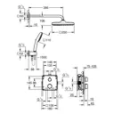 Душевая стойка Grohe Precision thermostat 348822430 1 режимная цвет черный матовый
