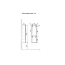 Пенал JORNO Moduo Slim Mod.04.115/P/W 30x115x25 белый