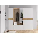Комплект мебели для прихожей Первый мебельный Роби 54519 200x183x35 см ЛДСП цвет белый