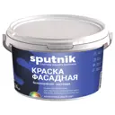 Краска фасадная Спутник матовая цвет супер белый 3 кг