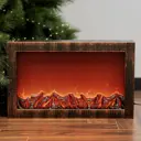 Светодиодный декоративный светильник-камин "Эпик" пластик 60x11x36см
