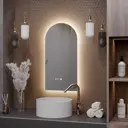 Зеркало для ванной ALIAS Метида me1005525 часы 55x100 LED-подсветкой