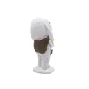 Новогодняя фигурка Девочка в костюме зайца 5x12x7 см белый