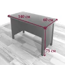 Стол Solarius Классика 60x75x140 см Массив сосны цвет темный дуб