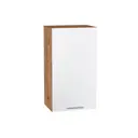 Навесной шкаф Василиса 40x71.60x31.80 см фасад белый МДФ каркас дуб вотан ЛДСП Kameol УТ000508510