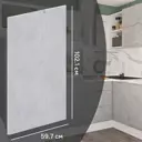 Фасад для кухонного шкафа Берлин 59.7x102.1 см Delinia ID МДФ цвет серый