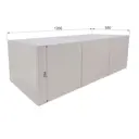 Шкаф распашной Гк аквилон 120x39.4x55 см ЛДСП цвет кашемир