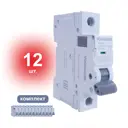 Автоматический выключатель Volthaus VYM9 1P C16 А 6 кА VYM9-1P-C16-6кА_12 12 шт.