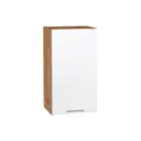 Навесной шкаф Василиса 40x71.60x31.80 см фасад белый МДФ каркас дуб вотан ЛДСП Kameol