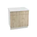 Напольный шкаф Азазель 80x81.60x47.80 см с ящиком фасад дуб вотан ЛДСП каркас белый ЛДСП Kameol