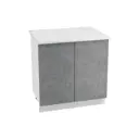 Напольный шкаф Азазель 80x81.60x47.80 см фасад бетон ЛДСП каркас белый ЛДСП Kameol