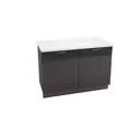 Напольный шкаф Василиса без столешницы 120x81.60x47.80 см фасад черный МДФ каркас коричневый ЛДСП Kameol УТ000552825