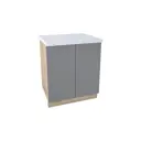 Напольный шкаф Горный ледник 70x81.60x47.80 см фасад темно-серый МДФ каркас дуб вотан ЛДСП Kameol