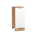 Напольный шкаф Василиса 35x81.60x47.80 см фасад белый МДФ каркас дуб вотан ЛДСП Kameol