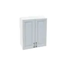 Навесной шкаф Франция 60x71.60x31.80 см фасад серо-коричневый МДФ каркас белый ЛДСП Kameol