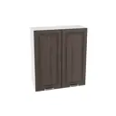 Навесной шкаф Чехия 70x92x31.80 см фасад венге МДФ каркас белый ЛДСП Kameol