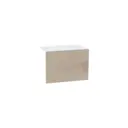 Навесной шкаф Поэзия 50x35.80x31.80 см фасад капучино ЛДСП каркас белый ЛДСП Kameol УТ000507787