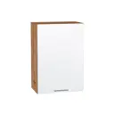 Навесной шкаф Василиса 50x71.60x31.80 см фасад белый МДФ каркас дуб вотан ЛДСП Kameol